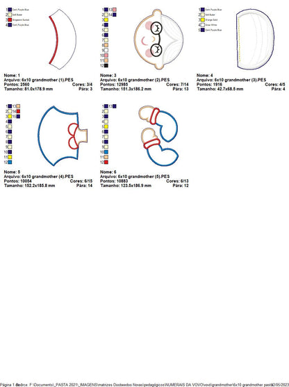 Numerical Granny - ITH Project - Machine Embroidery Design