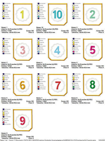 Numerical Granny - ITH Project - Machine Embroidery Design