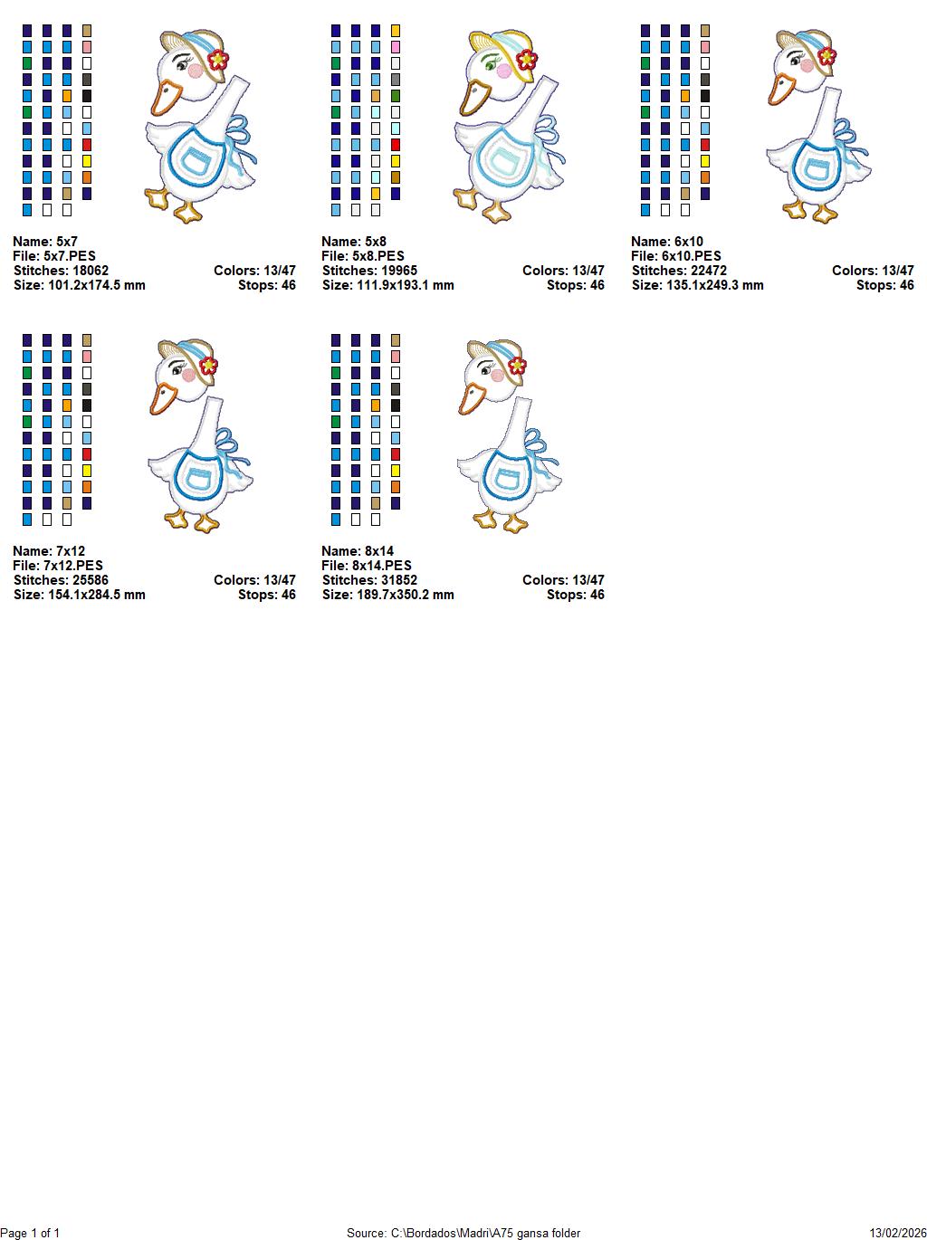 Goose Girl – ITH Project – Machine Embroidery Design