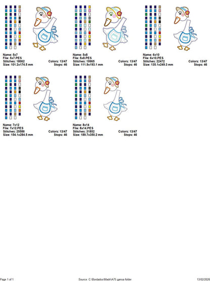 Goose Girl – ITH Project – Machine Embroidery Design