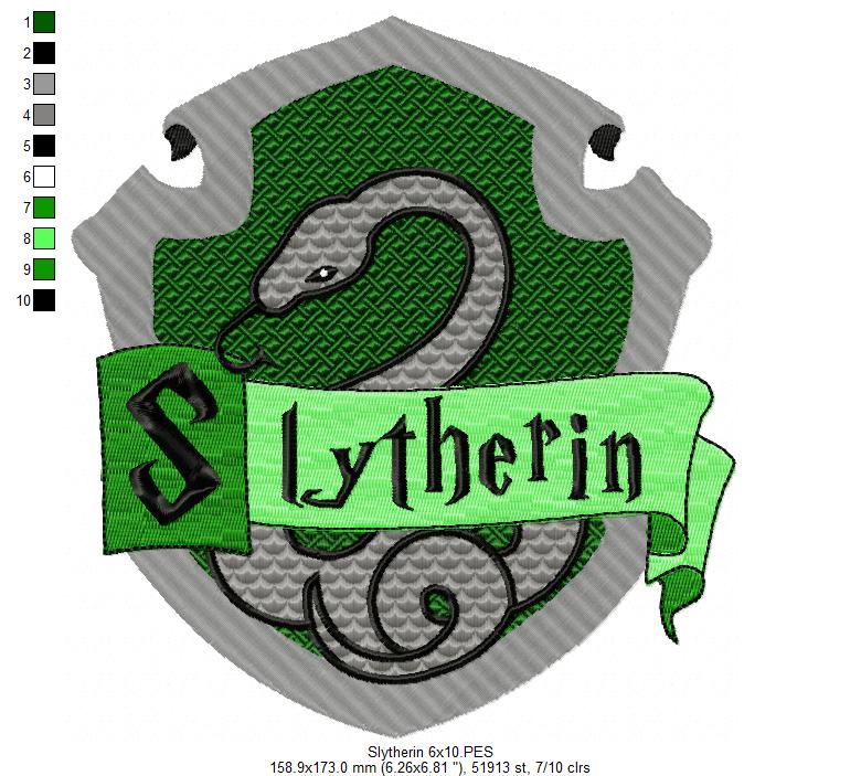 The 4 Houses of the School of Magic - Fill Stitch