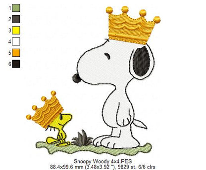 Royal Pals 👑 – Fill Stitch – Machine Embroidery Design