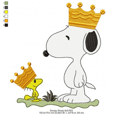 Royal Pals 👑 – Fill Stitch – Machine Embroidery Design