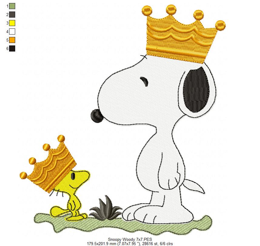 Royal Pals 👑 – Fill Stitch – Machine Embroidery Design