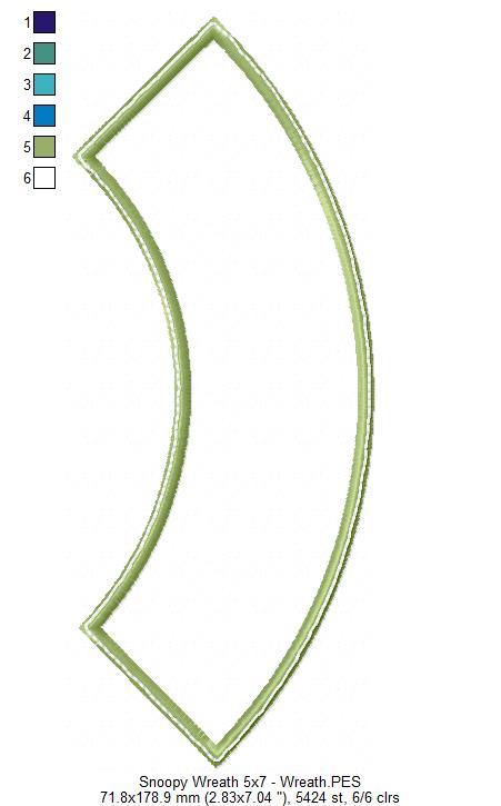 Snoopy Fall Wreath - ITH Project - Machine Embroidery Design