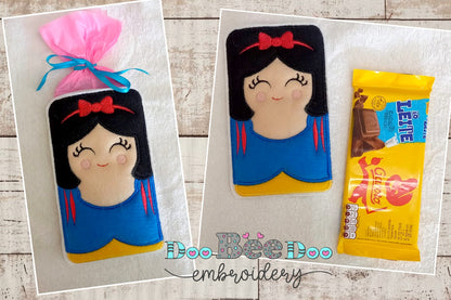Snow White Princess Candy Holder - ITH Project - Machine Embroidery Design