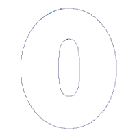 Spider Web Number 0 - Applique Embroidery