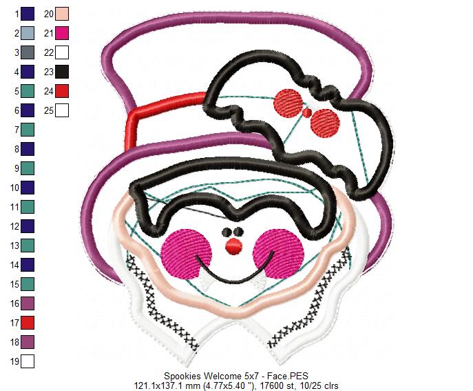 Vampire Vase Ornament - ITH Project - Machine Embroidery Design