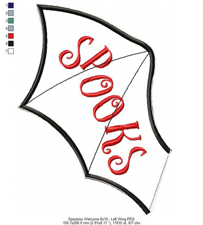 Vampire Vase Ornament - ITH Project - Machine Embroidery Design