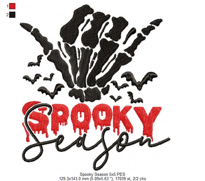 Spooky Season - Fill Stitch Embroidery