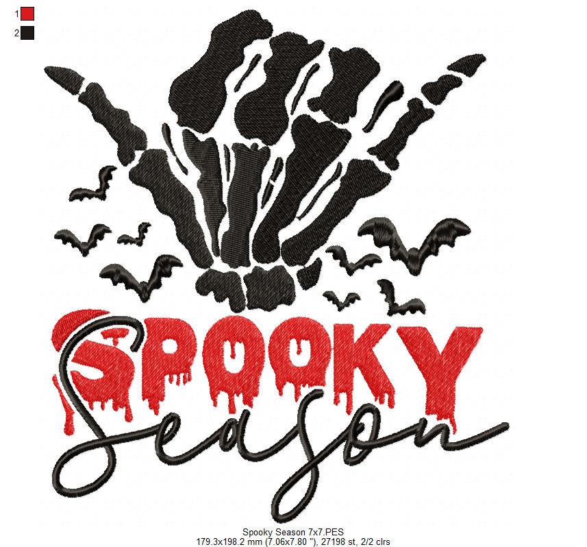 Spooky Season - Fill Stitch Embroidery