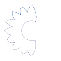 Summer Sunflower and Paws - Applique - Machine Embroidery Design