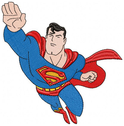 Superman - Fill Stitch Embroidery