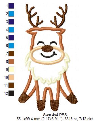 Frozen Sven Cute - Applique