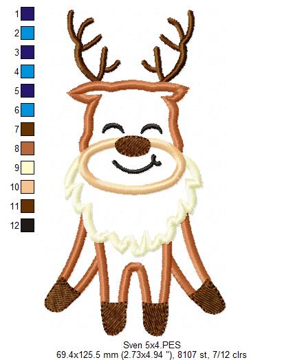 Frozen Sven Cute - Applique