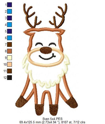 Frozen Sven Cute - Applique
