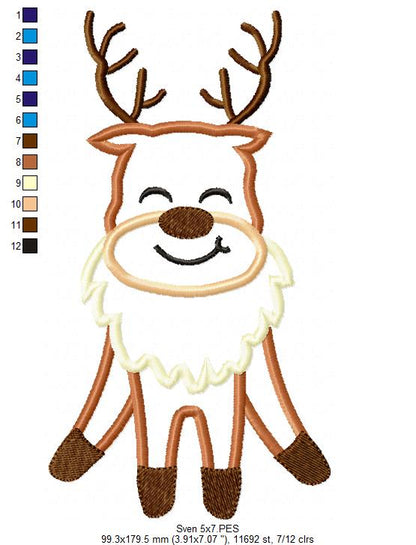 Frozen Sven Cute - Applique