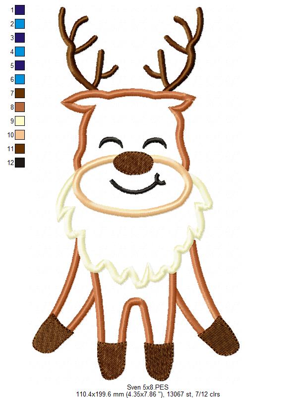 Frozen Sven Cute - Applique