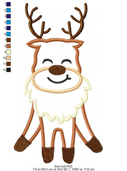 Frozen Sven Cute - Applique