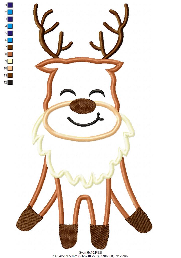 Frozen Sven Cute - Applique