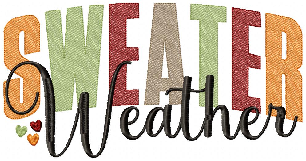 🍁 Fall Vibes Quote Set – Sketch Stitch – Machine Embroidery Design