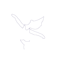 Sweet Little Ballerina with Bow - Applique - Machine Embroidery Design