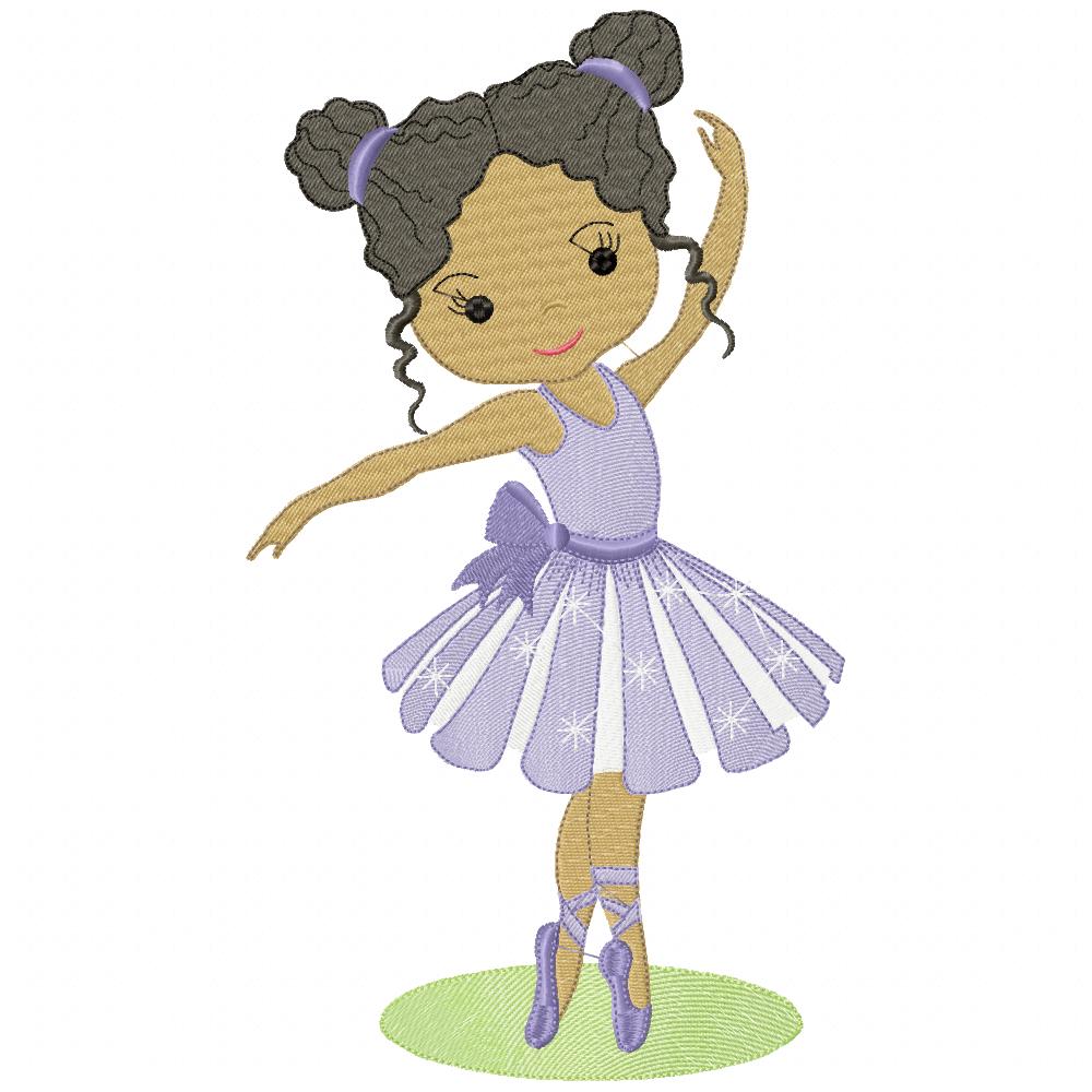 Sweet Ballerina Best Friends Collection – Fill Stitch – Machine Embroidery Design