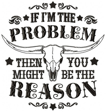 🤠 Western Attitude Quote – Fill Stitch – Machine Embroidery Design
