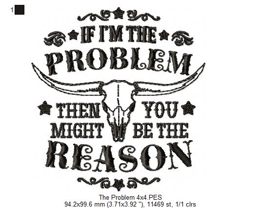 🤠 Western Attitude Quote – Fill Stitch – Machine Embroidery Design