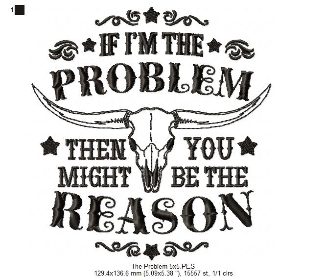 🤠 Western Attitude Quote – Fill Stitch – Machine Embroidery Design