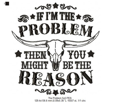 🤠 Western Attitude Quote – Fill Stitch – Machine Embroidery Design
