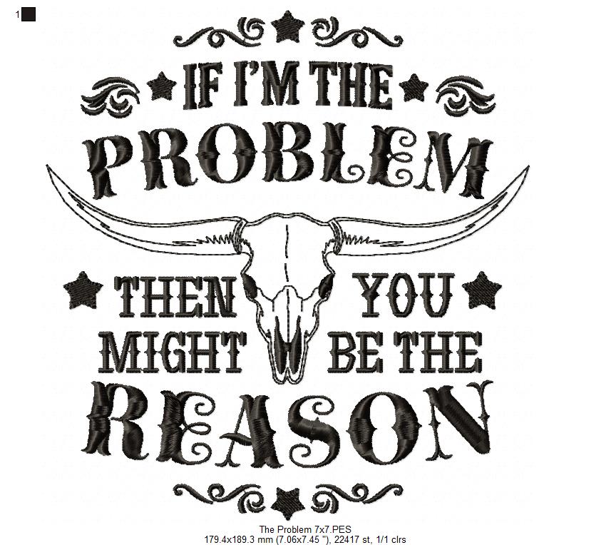 🤠 Western Attitude Quote – Fill Stitch – Machine Embroidery Design