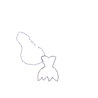 Fairy Tinkerbell Cute - Applique - Machine Embroidery Design