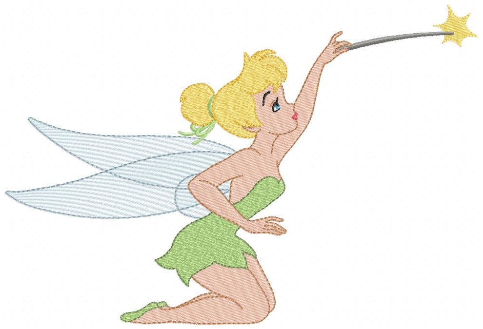 Princess Tinkerbell - Fill Stitch - Machine Embroidery Design