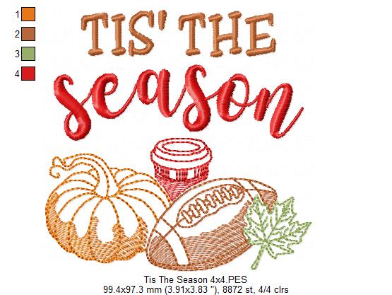 Tis' The Season - Sketch Stitch - Machine Embroidery Design