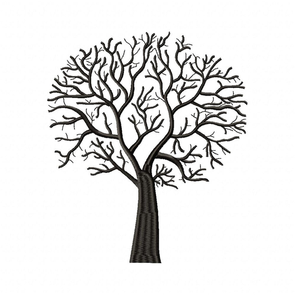 Tree - Fill Stitch - Machine Embroidery Design – DooBeeDoo Machine ...