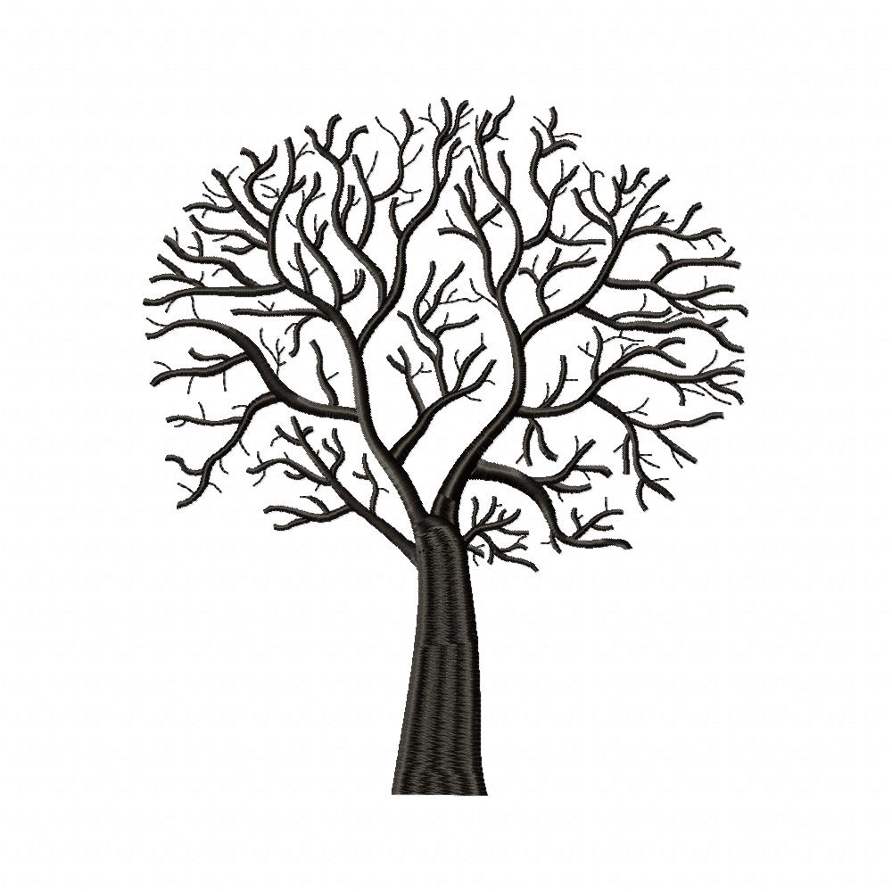 Tree - Fill Stitch - Machine Embroidery Design