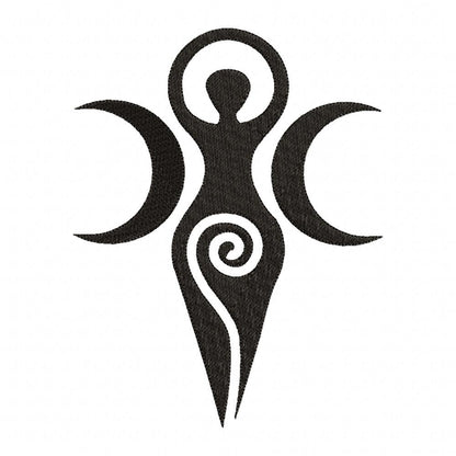 The Triple Goddess - Fill Stitch - Machine Embroidery Design