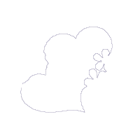 Two Hearts and Flowers - Applique - Machine Embroidery Design