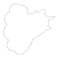 Unicorn Rainbow Wreath - ITH Project - Machine Embroidery Design