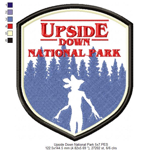 Upside Down National Park - Applique