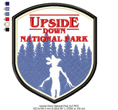 Upside Down National Park - Applique