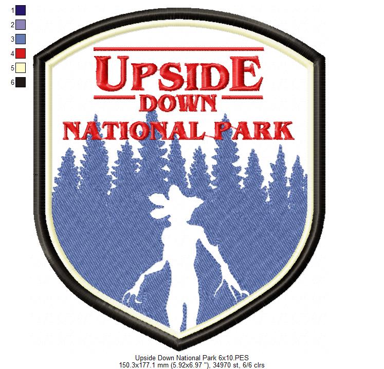 Upside Down National Park - Applique