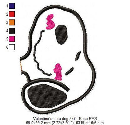 Cupid Dog Ornament - ITH Project - Machine Embroidery Design