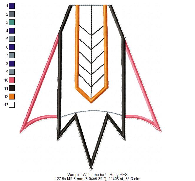 Vampire Welcome - ITH Project - Machine Embroidery Design