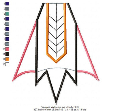 Vampire Welcome - ITH Project - Machine Embroidery Design