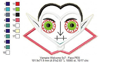 Vampire Welcome - ITH Project - Machine Embroidery Design