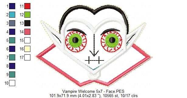 Vampire Welcome - ITH Project - Machine Embroidery Design