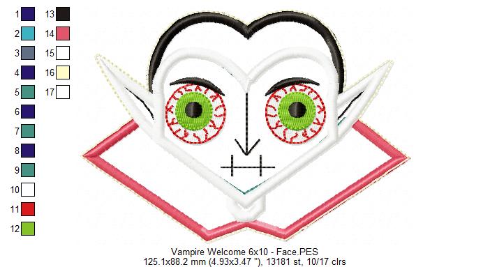 Vampire Welcome - ITH Project - Machine Embroidery Design