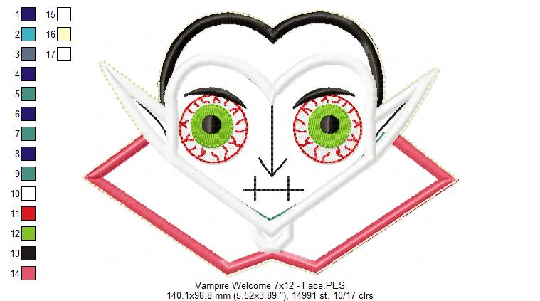 Vampire Welcome - ITH Project - Machine Embroidery Design